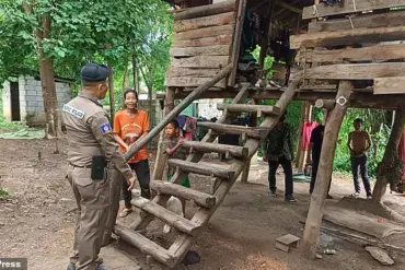 Hidden in Shadows: The Shocking Discovery of an Isolated Child in Thailand
