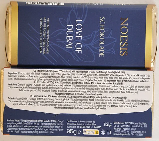 Urgent Recall of Popular Dubai Chocolate Bar Over Undeclared Peanuts Sparks Allergy Fears, Health Officials Warn
