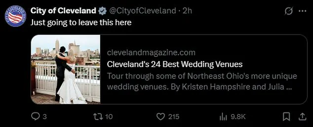 Cleveland Celebrates Travis Kelce and Taylor Swift's Engagement with Viral Social Media Post