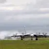 Russian Strategic Bombers Conduct Routine Flight Over Sea of Japan with Air Cover Support